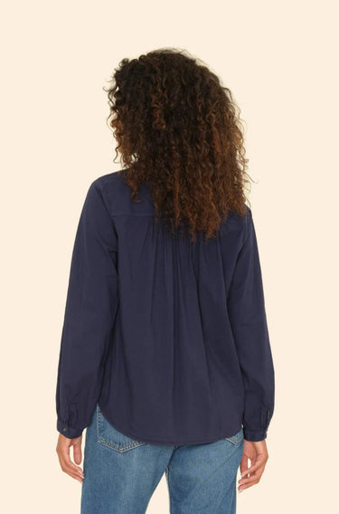 Navy Caspian Top-Tops-Xirena-Debs Boutique